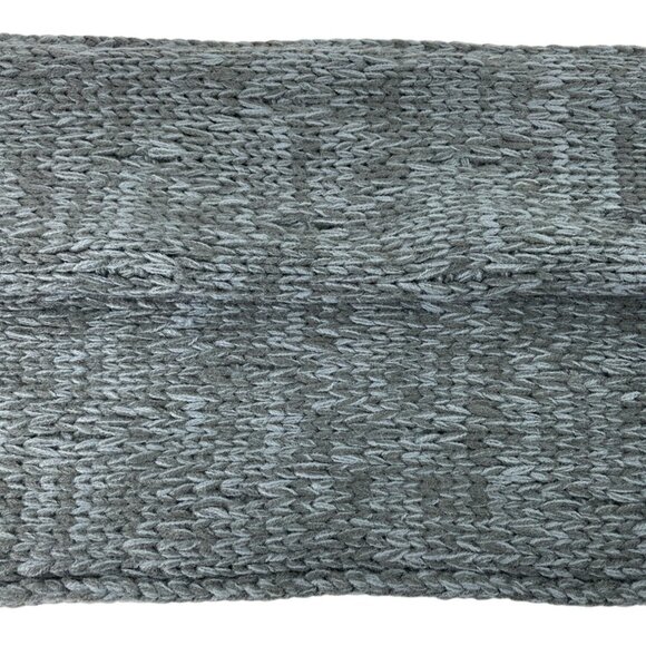 Gray/Blue Chunky Cable Knit Circle Infinity Scarf - Picture 4 of 5